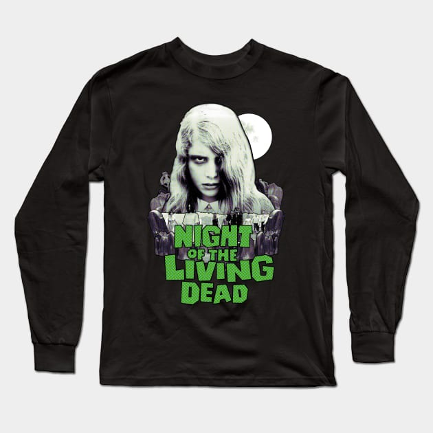 Night of the Living Dead Long Sleeve T-Shirt by ChromaticD